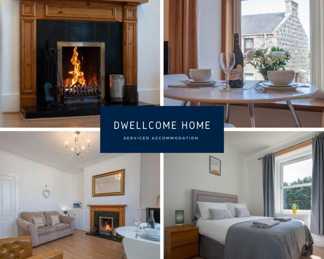 Dwellcome Home Ltd 1 Bed Apt, Half Mile To Union Street Yet Quiet, Free Parking, Fast Wifi, Ideal For Long Term Contractor, Etc Stays, Fully Equipped Kitchen, Regular Housekeeping Option - See Our Site For Assurance Aberdeen Exterior photo